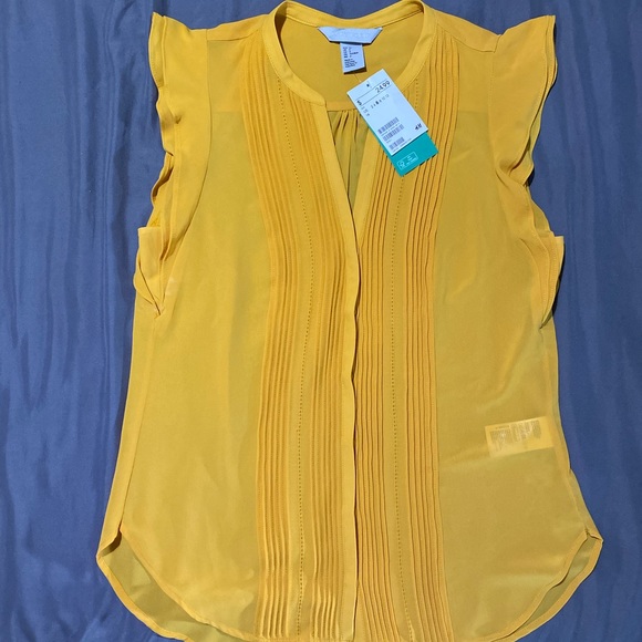 Sun flower yellow blouse - BRAND NEW - Picture 2 of 5